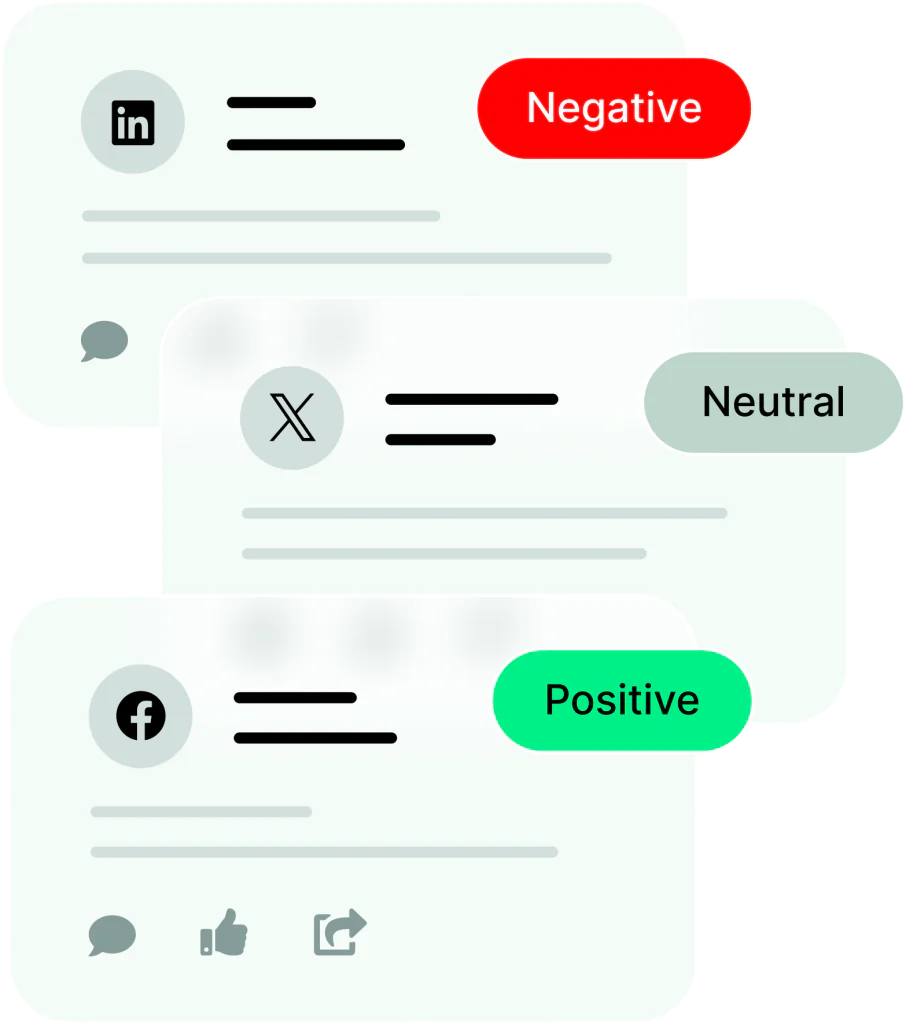 To track brand mentions efficiently, set up brand monitoring with the right keywords.