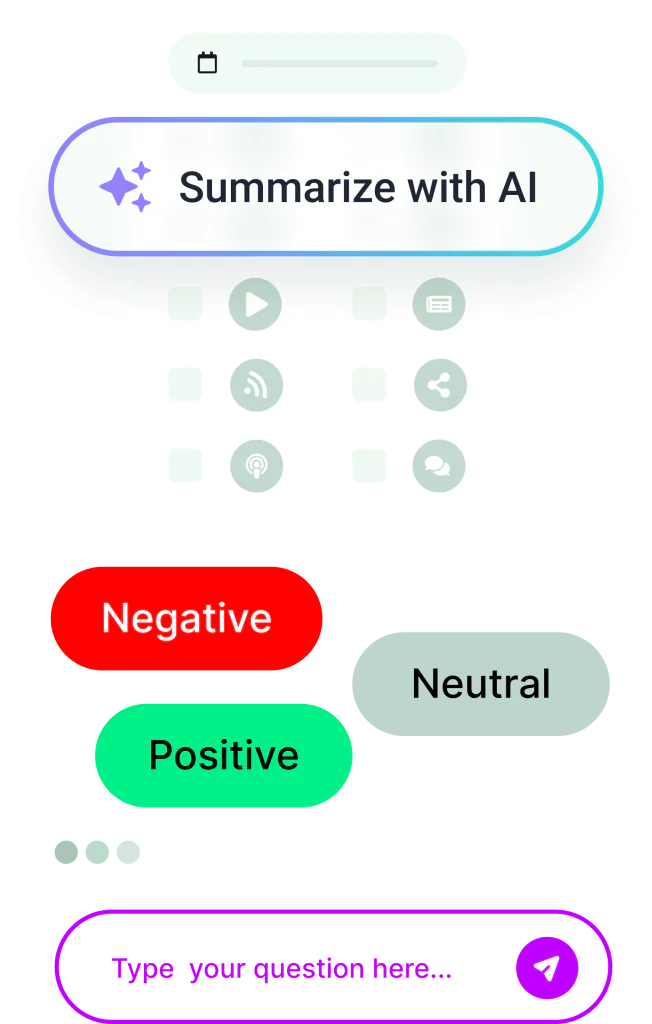 With just a few clicks, you can connect sources and start collecting insights from brand monitoring.