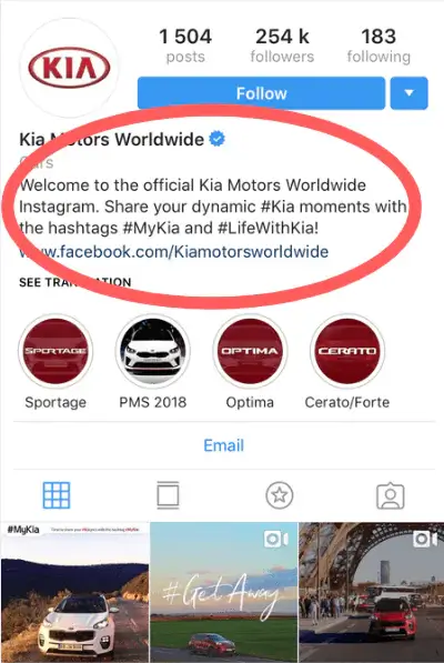 User generated content KIA