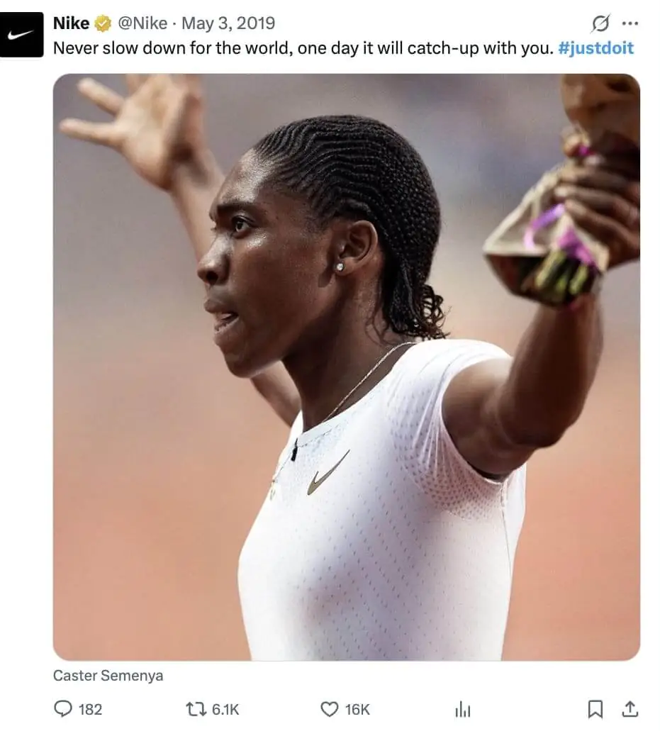 ejemplo de un hashtag de marca sencillo pero bueno