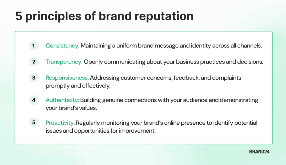 5 principles of brand reputation