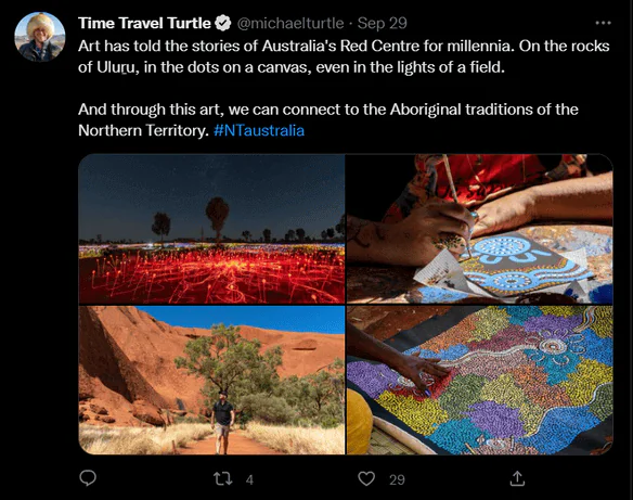 Captura de tela do tweet do influenciador do Twitter Michael Turtle.