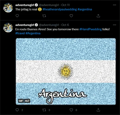 Captura de tela do tweet da influenciadora do Twitter Stefanie Michaels.