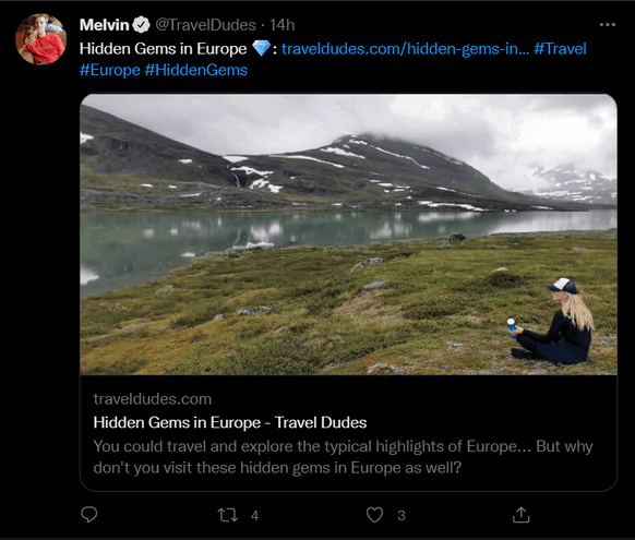 Captura de tela do tweet do influenciador do Twitter Melvin.