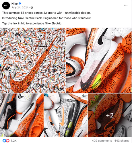 Le compte Facebook de Nike est mort ?