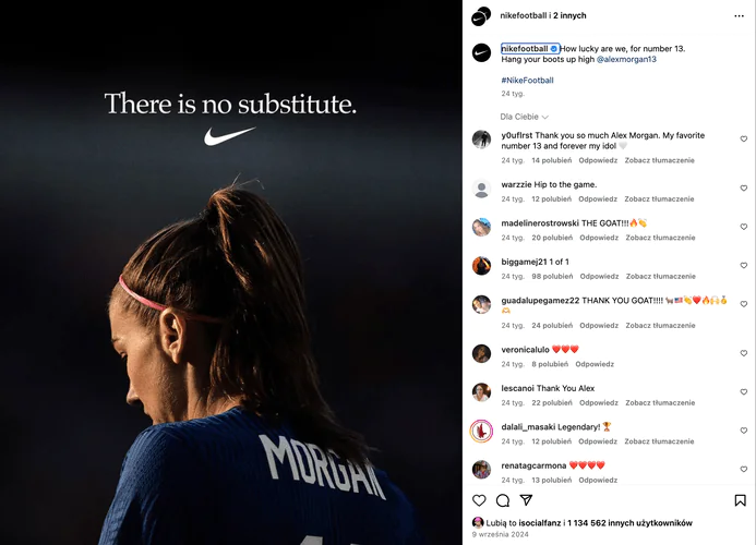 Stratégie marketing de Nike : Mettre en avant les valeurs fondamentales.