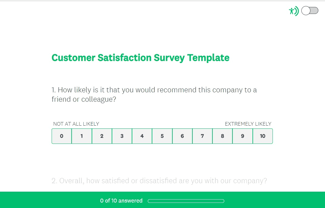 Plantilla de encuesta de satisfacción del cliente - SurveyMonkey