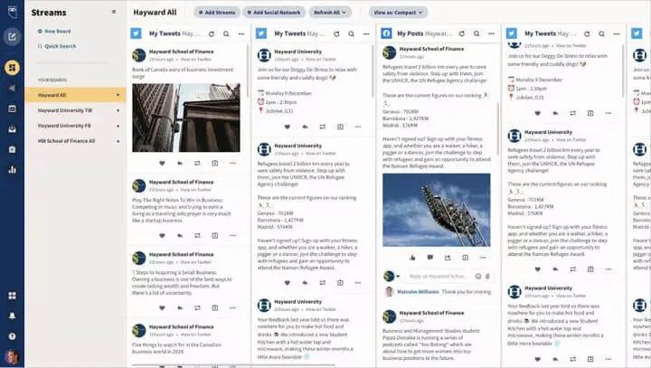 Hootsuite - ferramenta de análise e gerenciamento de mídia social que o ajudará a realizar uma auditoria