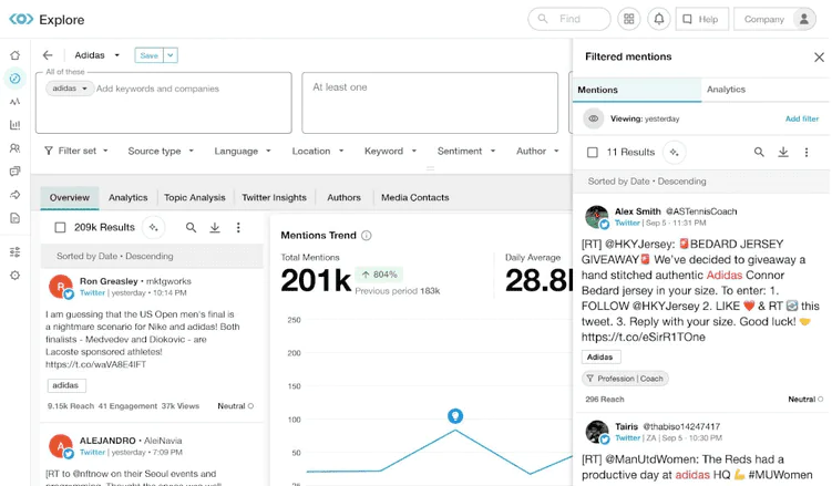 Meltwater - software de seguimiento de medios de comunicación en línea y redes sociales