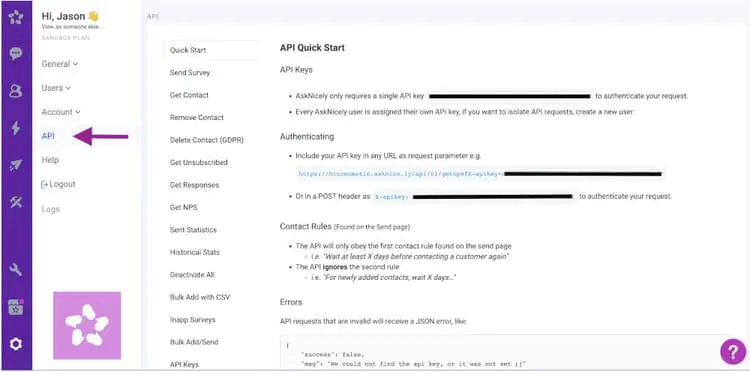AskNicely - plataforma de feedback do cliente especializada em pesquisas de Net Promoter Score (NPS)