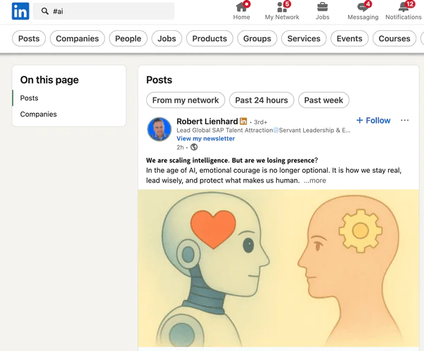 Hashtags on LinkedIn: What you can find within the app?