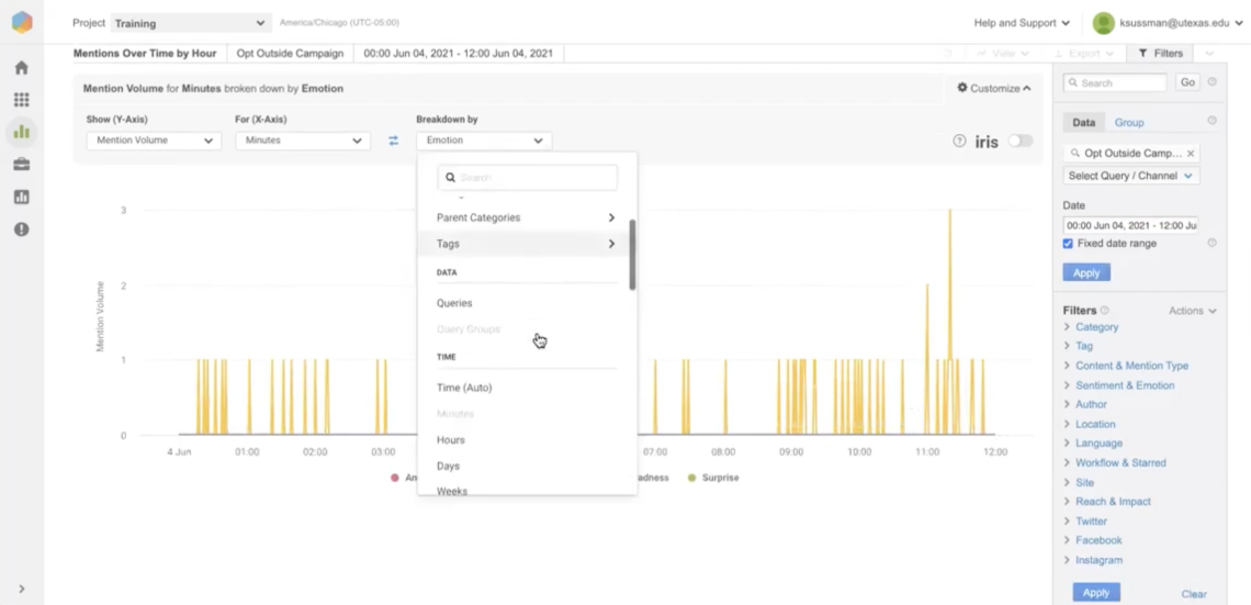 brandwatch Facebook analysis