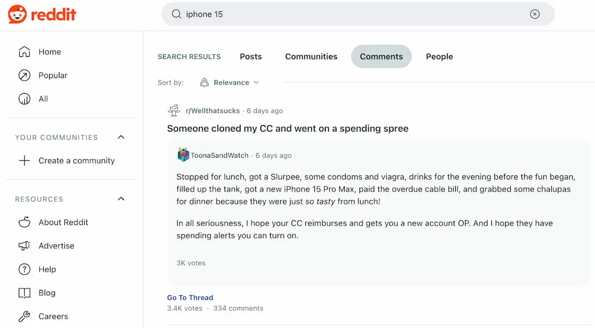 reddit mentions na plataforma
