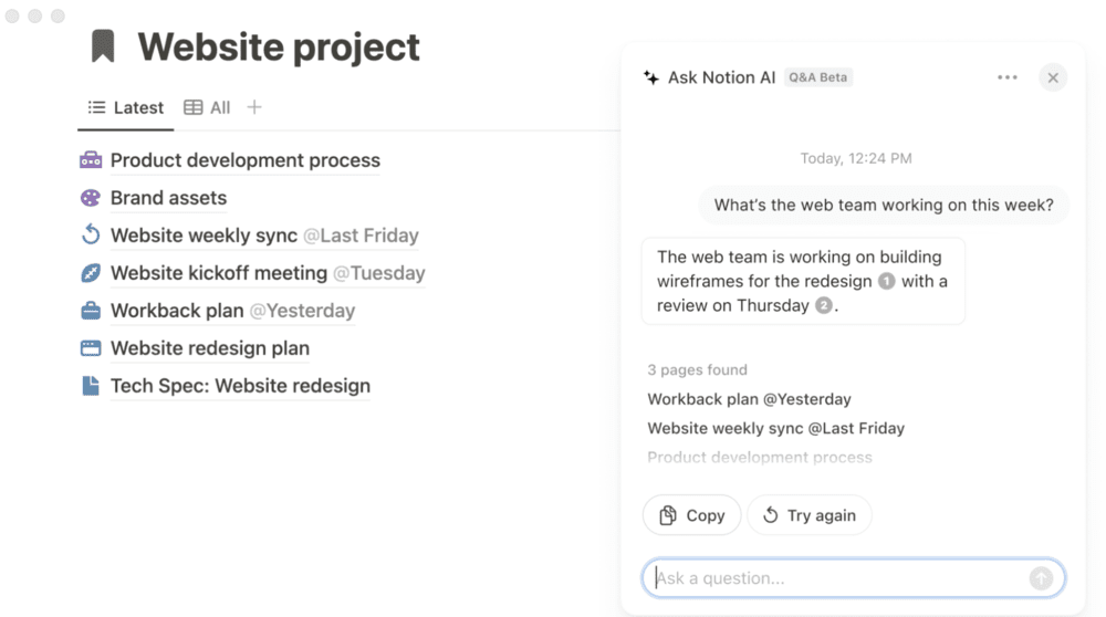 Automate tasks with Notion