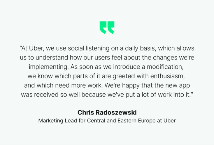 Sentiment analysis tools - Uber use case: Monitoring customer sentiment from social media platforms.