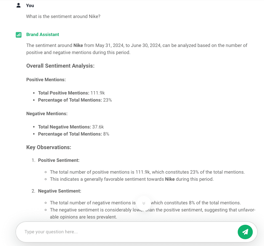 Brand24: What is the sentiment around Nike? 