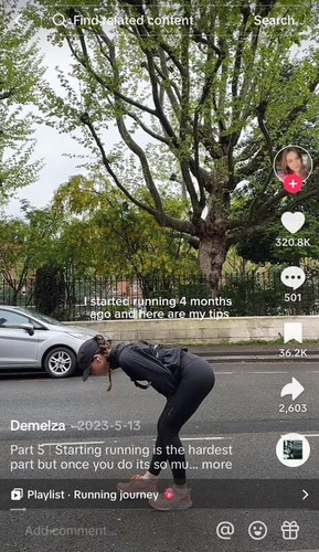 TikTok video with on-screen captions