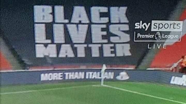 Unfortunate combination of the BLM banner and LavAzza ad