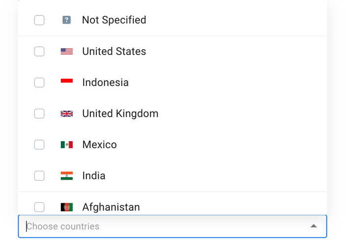 Puedes utilizar un filtro de geolocalización.