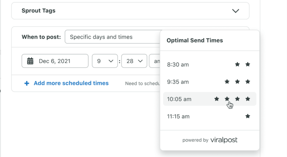 When to post on TikTok: Sprout Social.