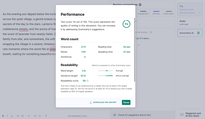 Free tool for grammar and language checkups.