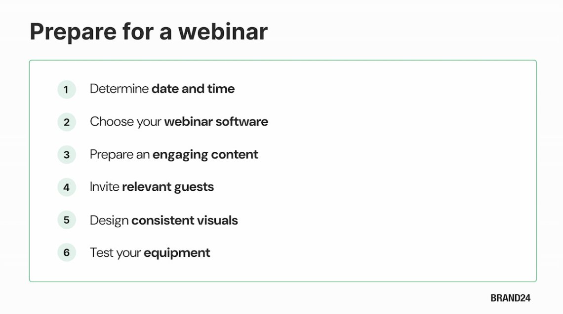 what is a webinar - preparation