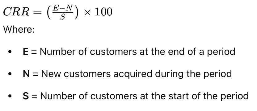 customer metrics, calculate if you retain customers 