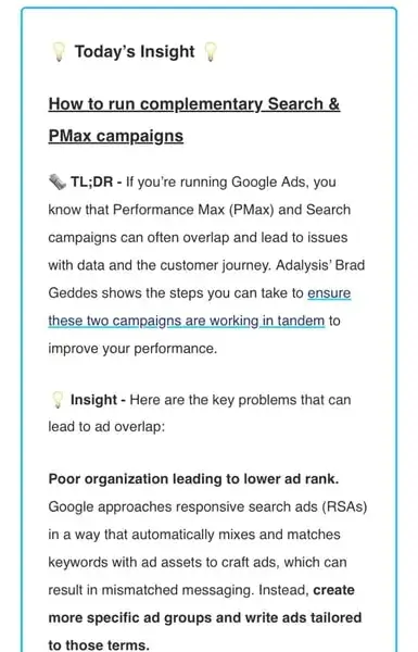 Growth Daily is a marketing newsletter that will teach you about content marketing, growth tactics, and much more