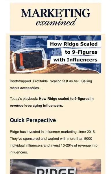 Marketing Examined - newsletter about digital marketing that will teach you how you can grow your business