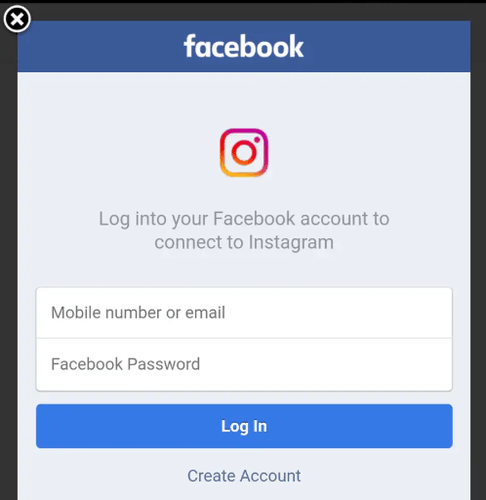 Connect your Facebook page with Instagram.