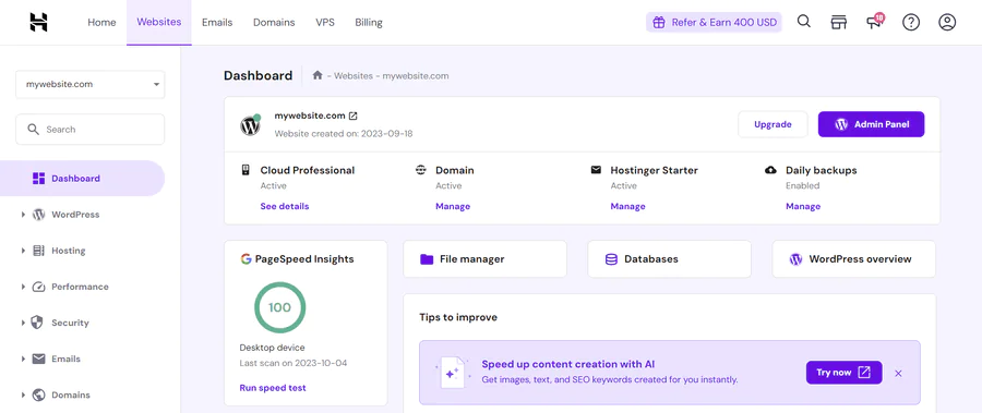 Hostinger - great business tool for small businesses