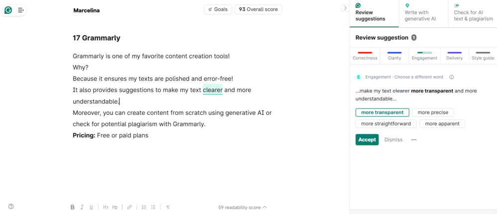 Grammarly - best business tool to improve written communication