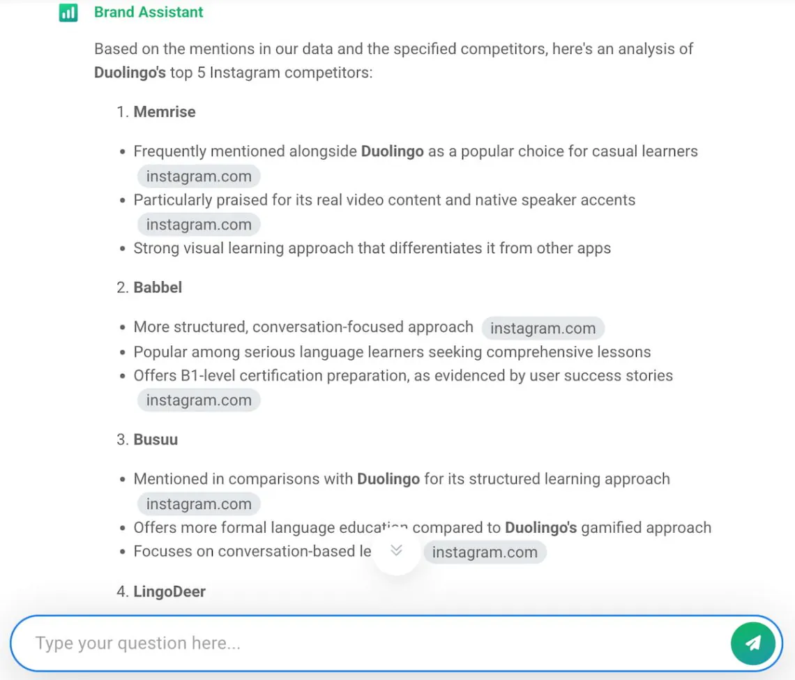 brand24 ai brand assistant instagram competitor analysis and research