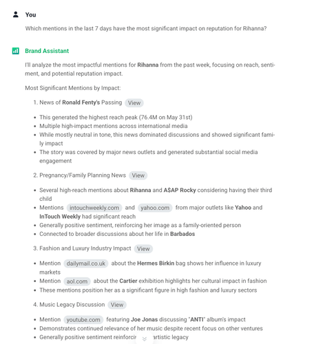Personal reputation management services: AI Brand Assistant by Brand24.