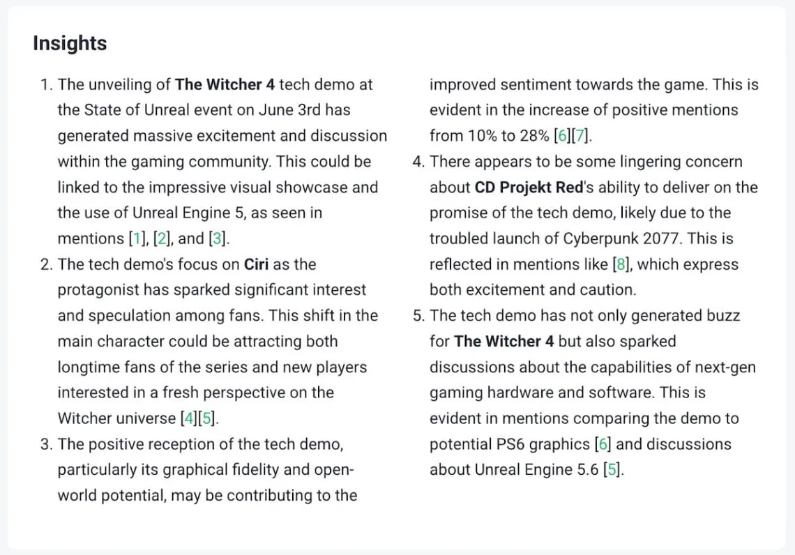 brand24 ai insights for social listening report