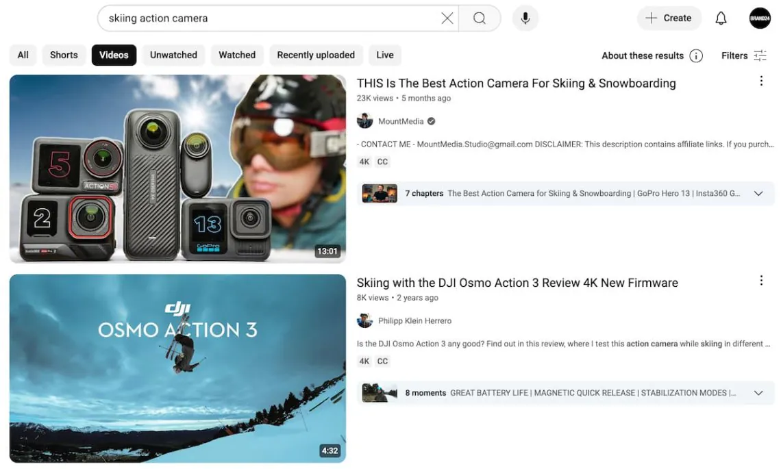 YouTube competitor analysis YouTube search