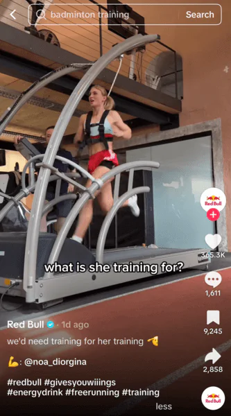 Redbull does an excellent job using hashtags on TikTok