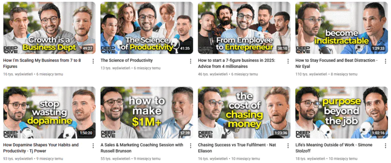 Ali Abdaal’s @DeepDivewithAliAbdaal channel has excellent thumbnails