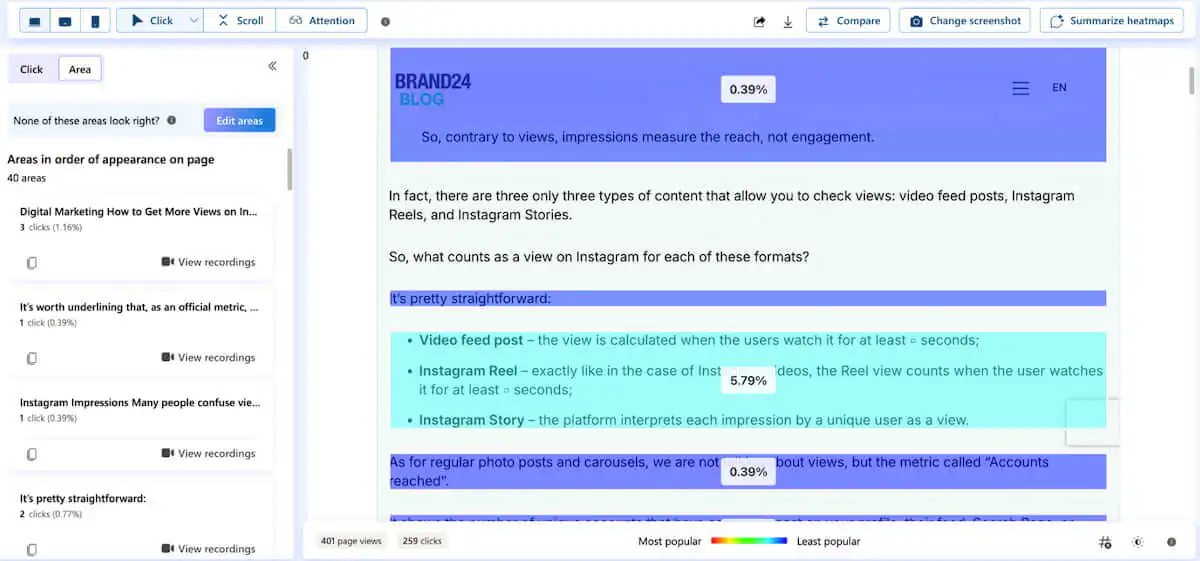 microsoft hotjar to check UX