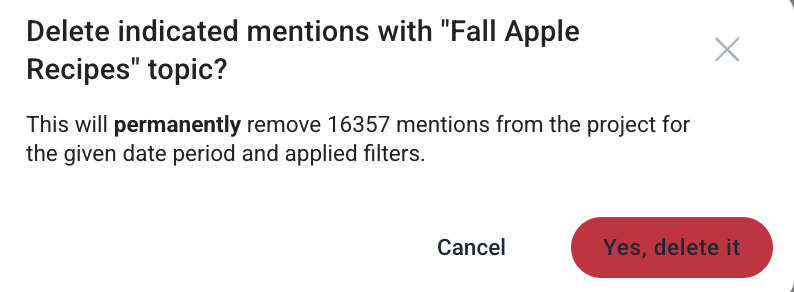 exclude irrelevant topics for the best facebook social listening results.