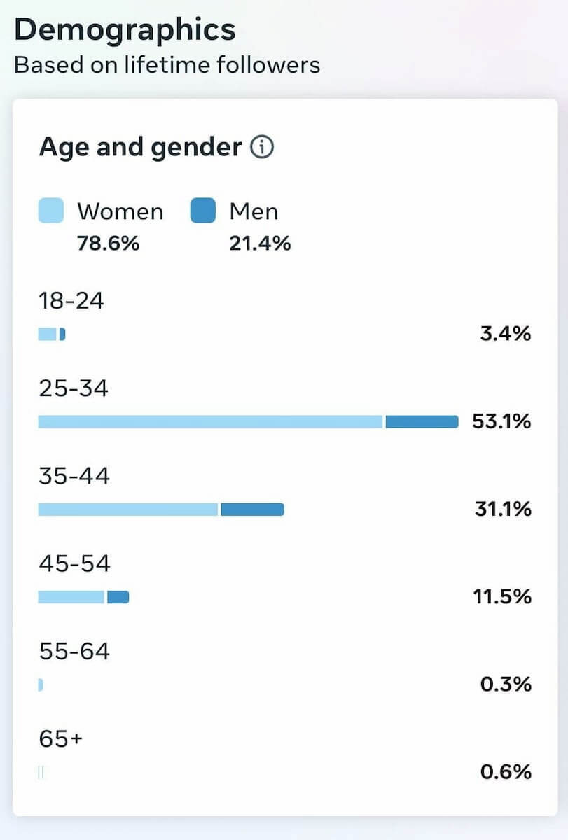 meta business suite demographics
