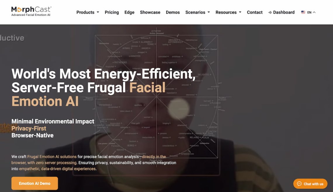 logiciel de détection des émotions page morphcast