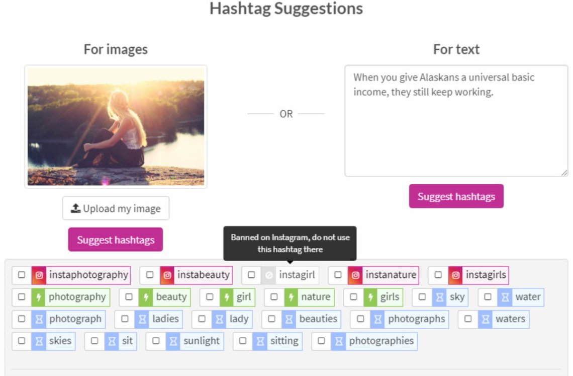 RiteTag hashtag recommendations