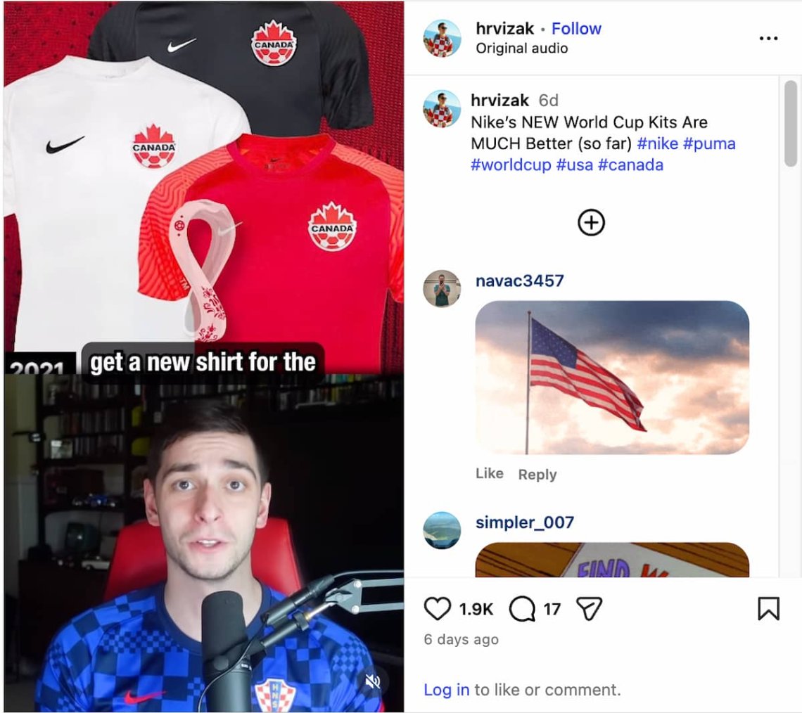 marca do instagram mentions - nike mention no post do instagram