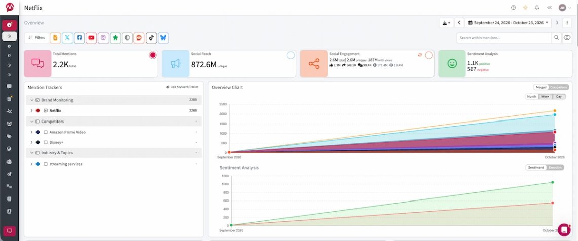 Mentionlytics dashboard