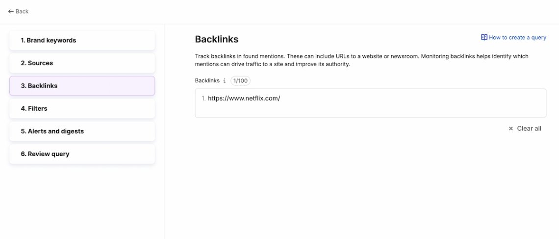 Semrush AI PR Toolkit query setup