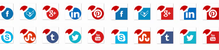 flat-christmas-colored-social-media-icon-pack