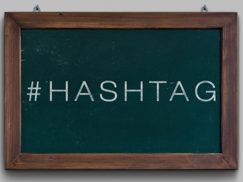 TABLEAU NOIR DU HASHTAG