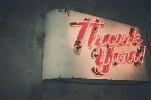 thank you sign