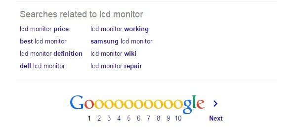 related search term google search